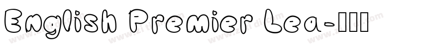 English Premier Lea字体转换